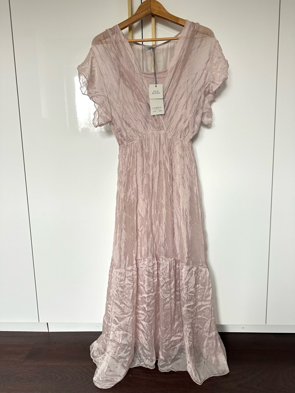 Lara G silk summer dress Made in Italy Large NWT